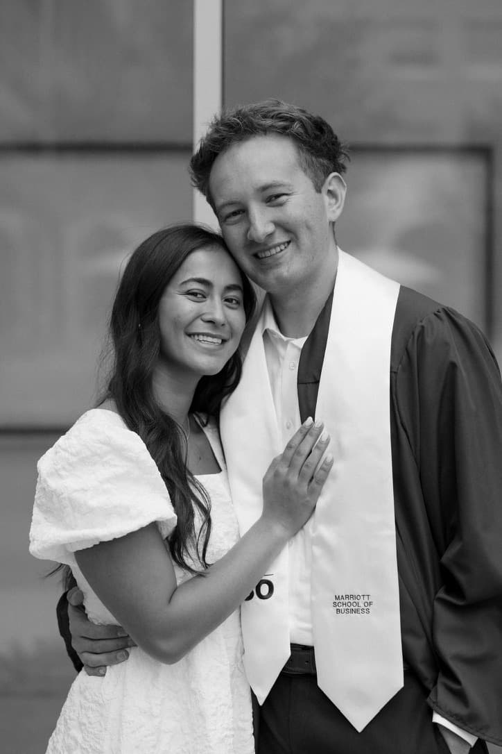 Mekeli Hiller at BYU graduation